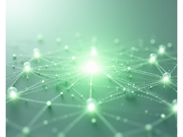 Abstract illustration of data flow with secure connections, symbolizing transparent data collection and usage.